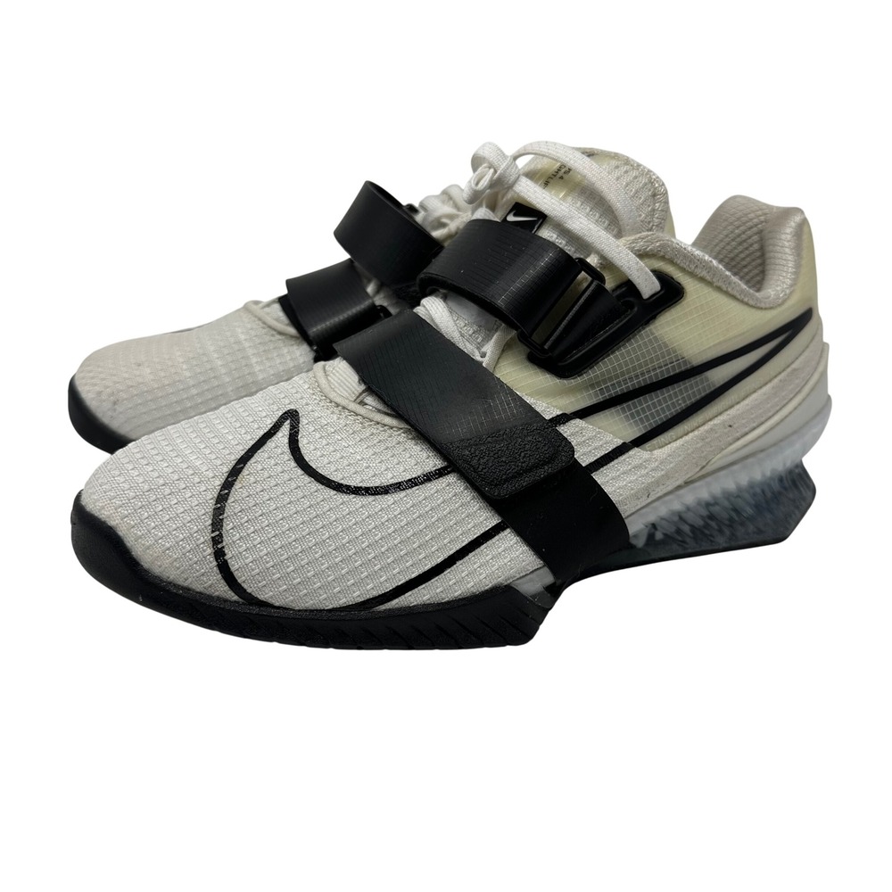 Nike Romaleos 4 Weightlifting Shoes White Black CD3463-101 Mens 7.5 Training